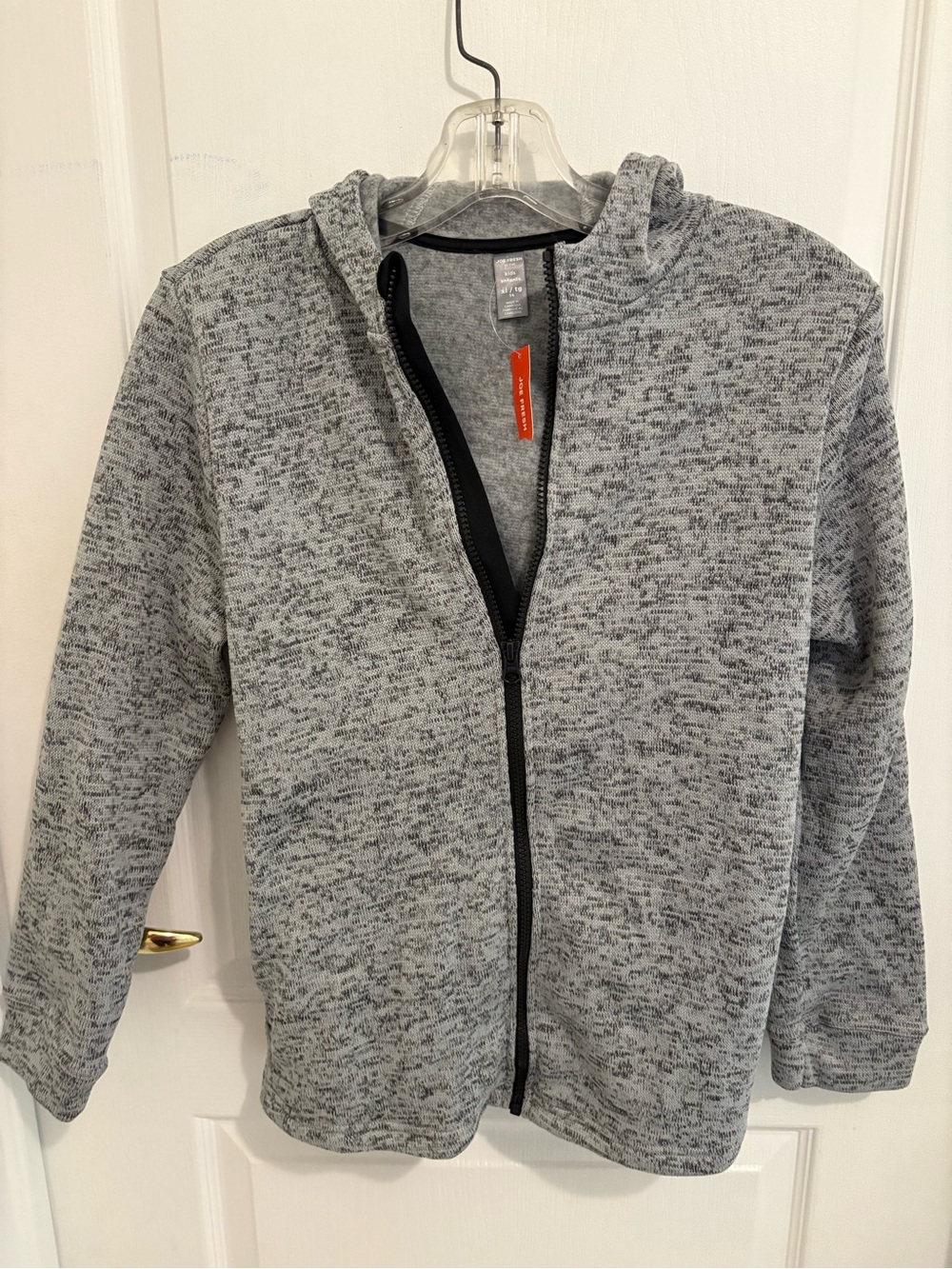 Joe Fresh Kid’s Heather Gray Zip-Up Hoodie Size XL (14)